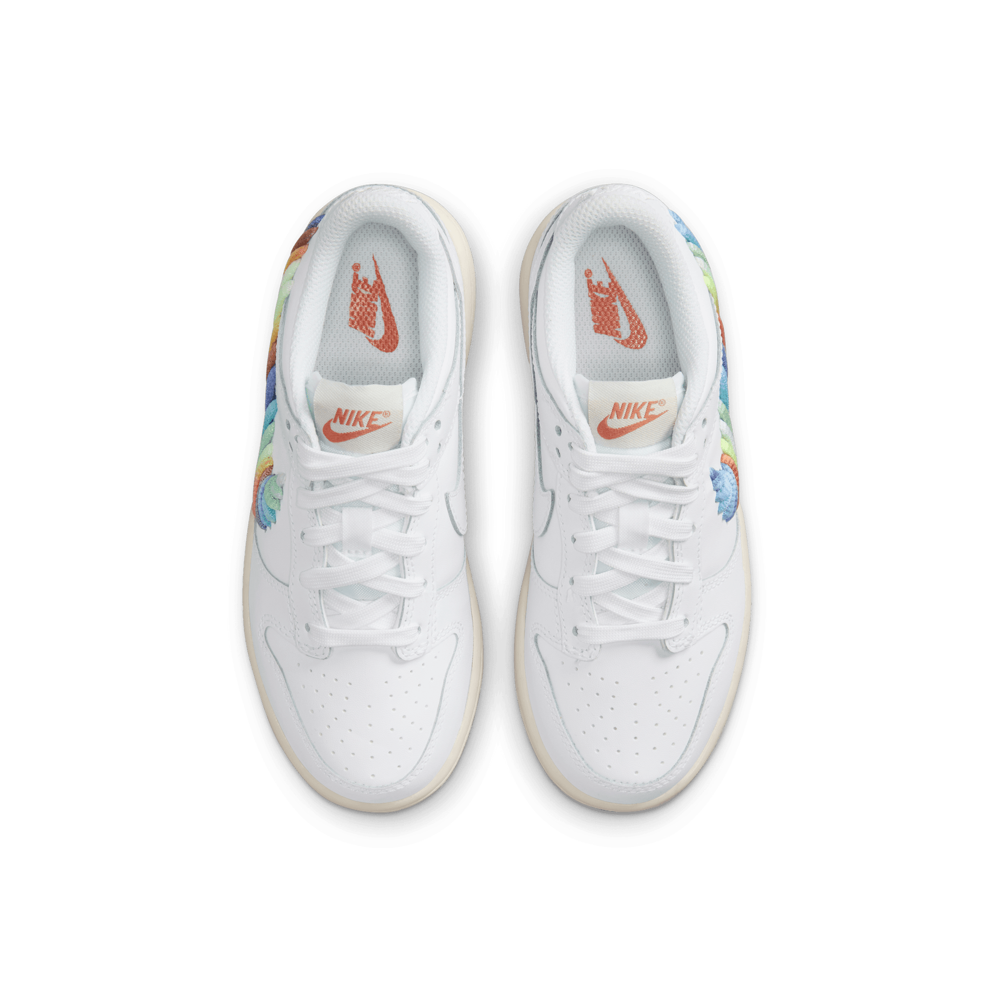Little Kids' Nike Dunk Low SE "Rainbow Swoosh"