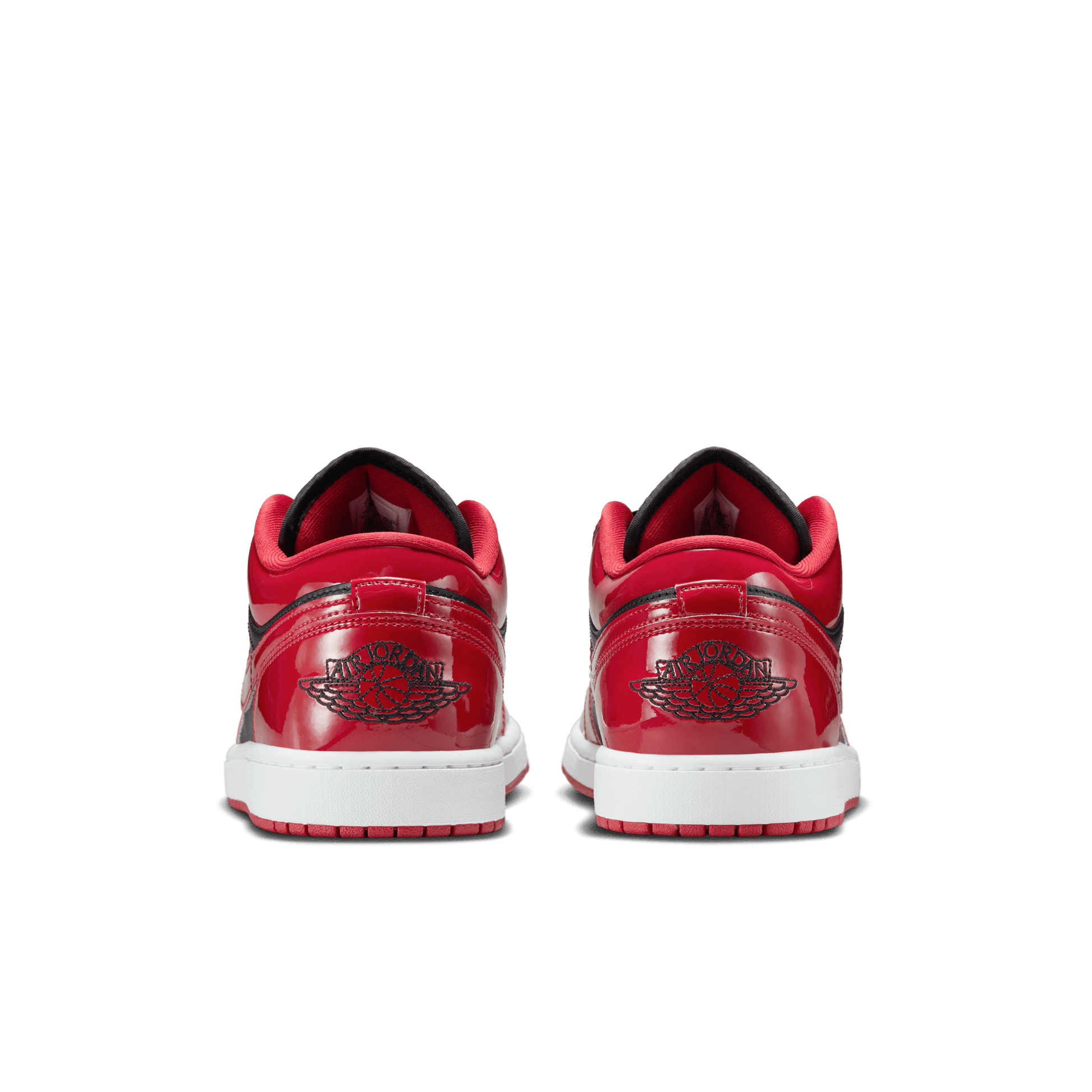 Men's Air Jordan 1 Low SE Shoes "Patent Varsity Red Black"
