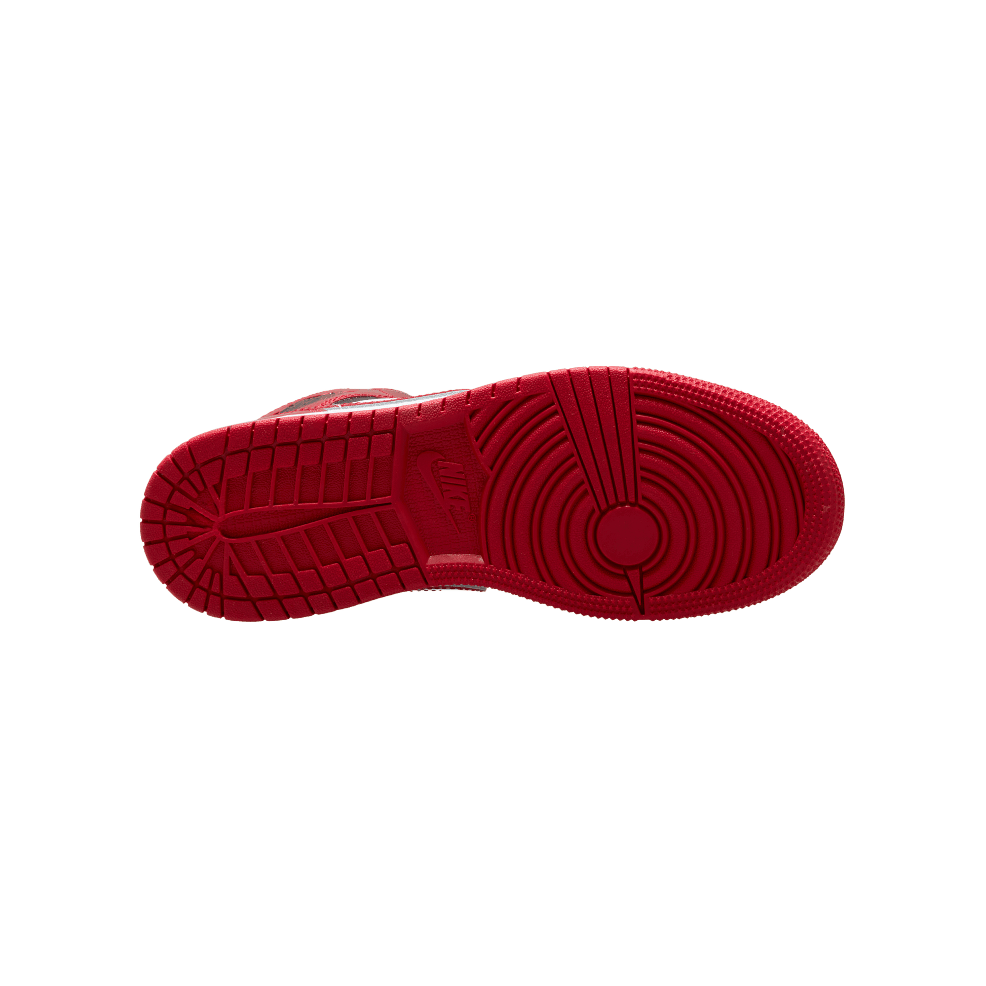 Big Kids' Air Jordan 1 Mid "Patent Bred Toe"
